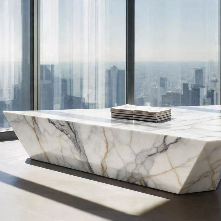 Quartz Slab For Office Reception factory